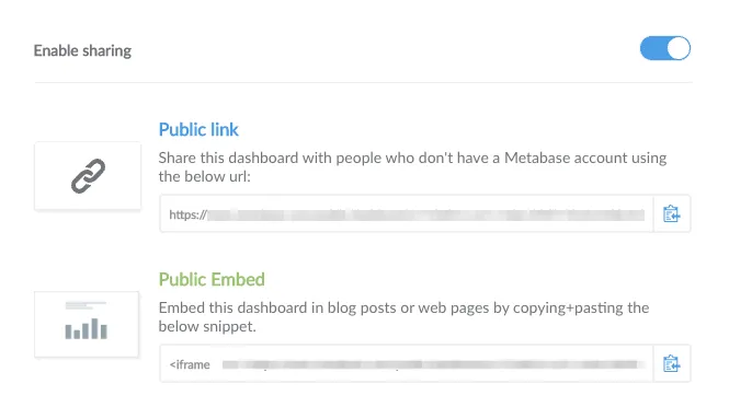 Enable sharing