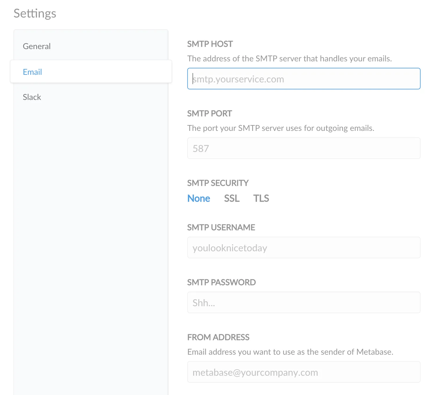 Email Credentials