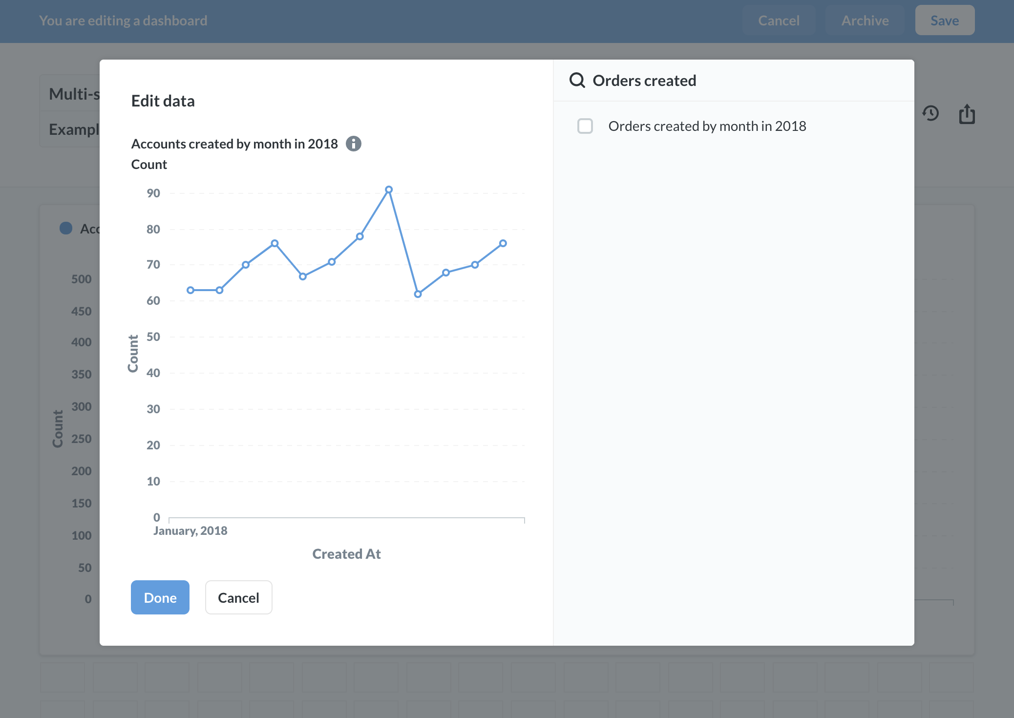 multi-series edit modal