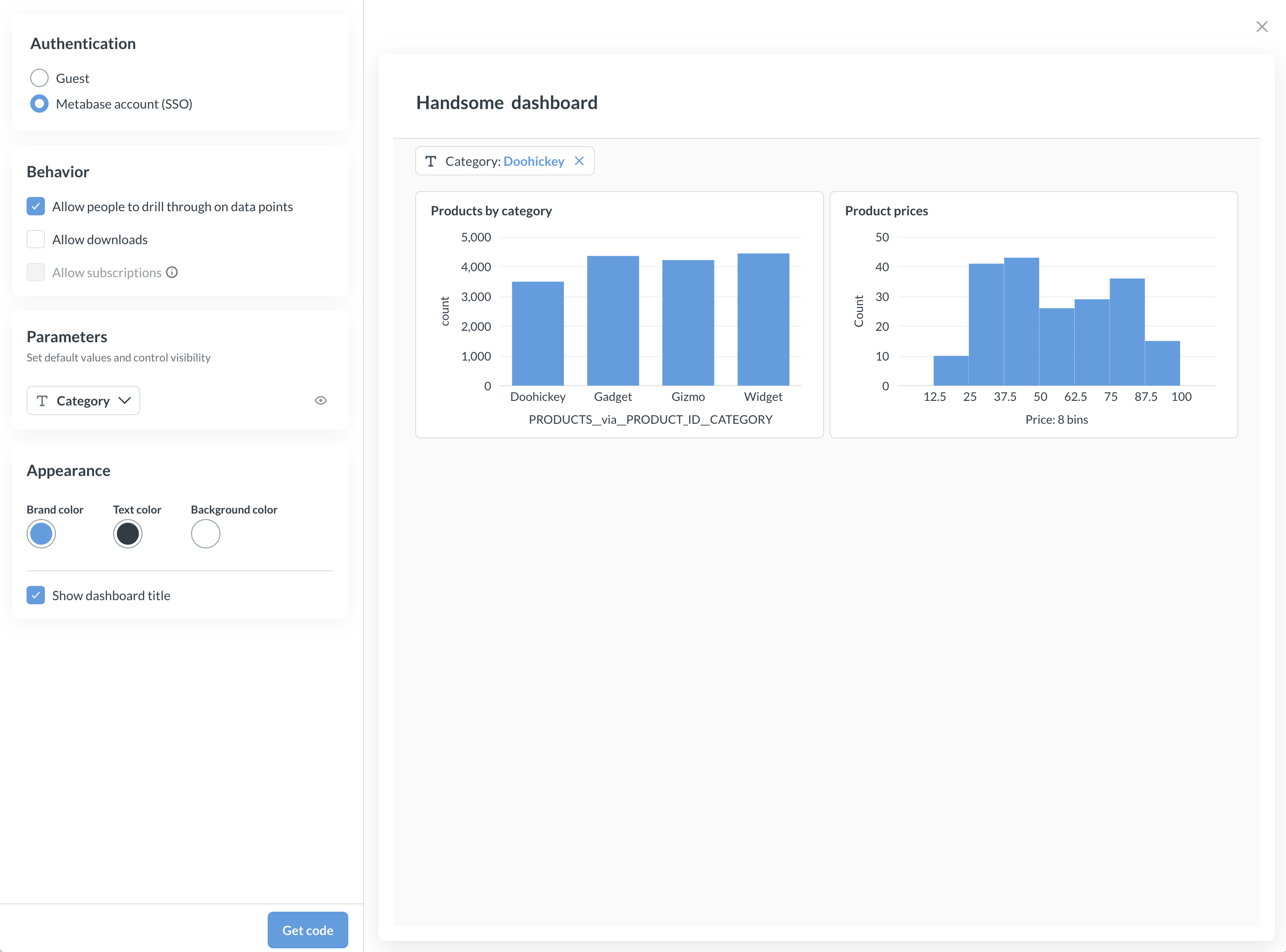 Modular embedding wizard