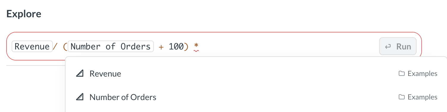 Math with metrics
